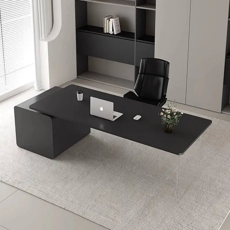 Bureau de Réception "Lumina" – Élégance Italienne & Transparence