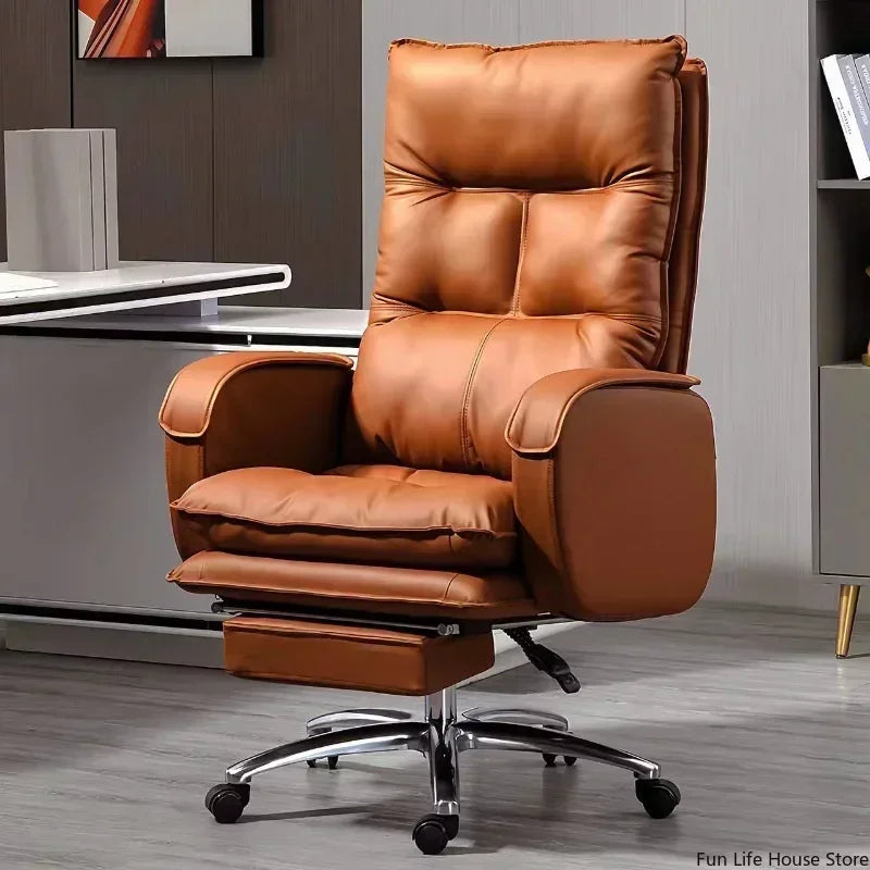 Chaise de Bureau Moderne – Fauteuil de Direction Confortable & Pivotant (Hauteur Réglable)