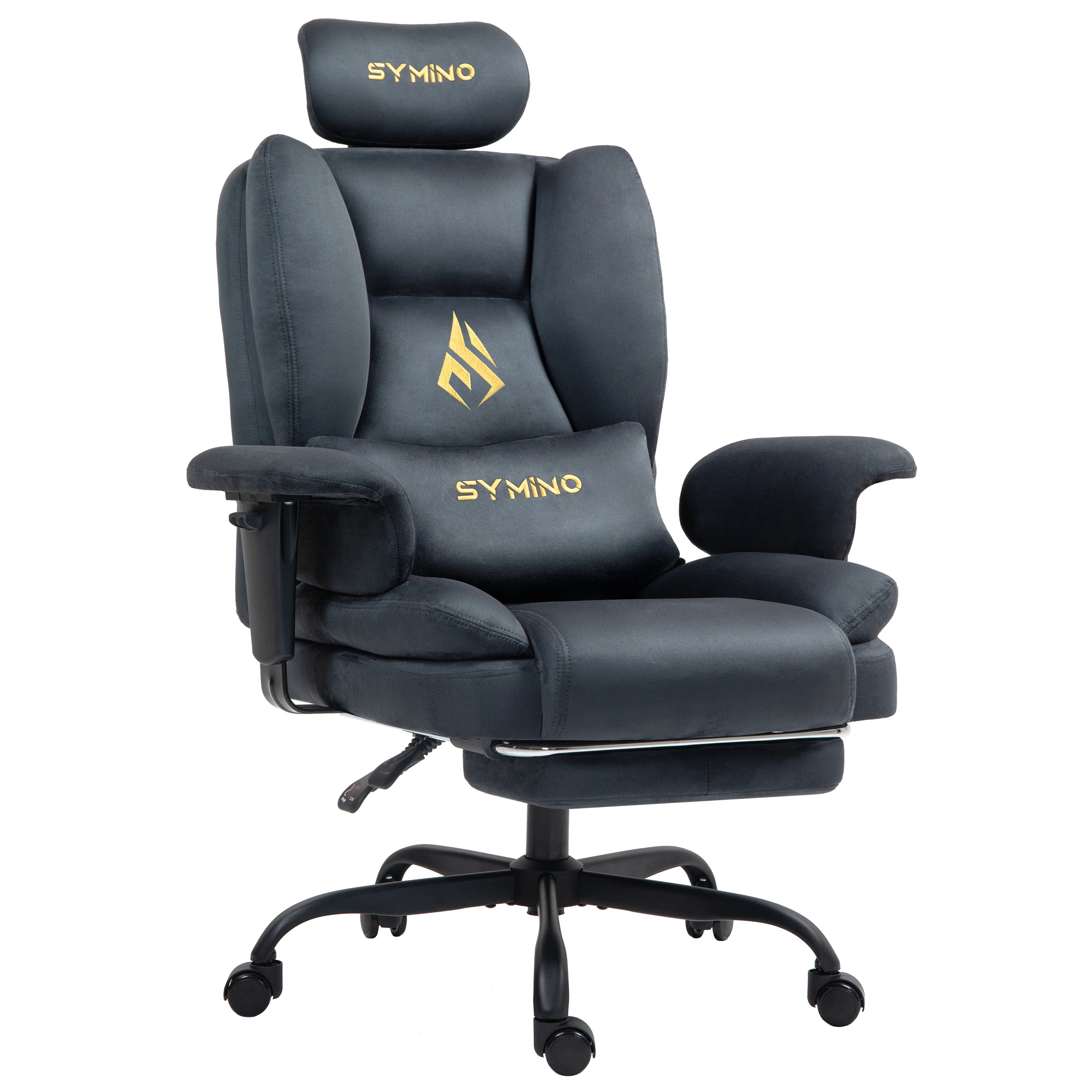 Chaise Bureau & Gaming – Style Sofa, Suédine Douce & Repose‑Pieds Intégré