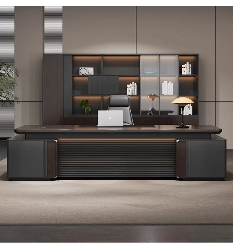 Bureau en L avec Meuble Latéral – Design Moderne & Rangement Intégré – DeskHarmony