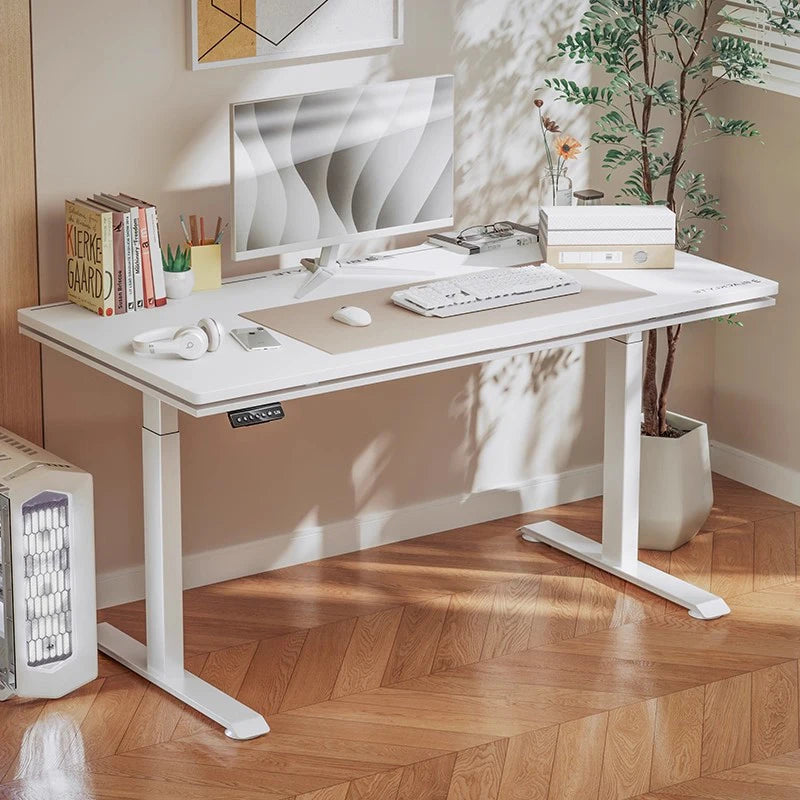 Bureau Assis Debout 120 cm – Table Informatique Moderne avec Réglage Mémoire Manuel