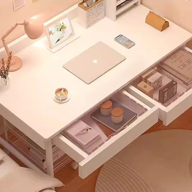 Bureau enfant / ado blanc moderne – DeskHarmony – Design minimaliste