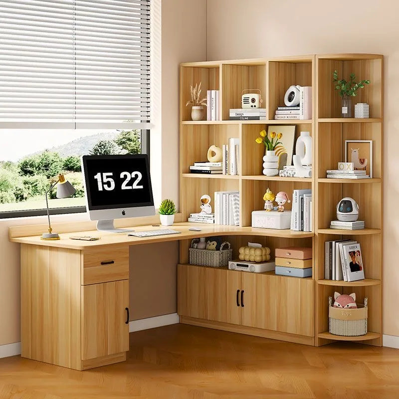 Bureau d’Angle avec Grand Rangement – Design Moderne & Fonctionnel