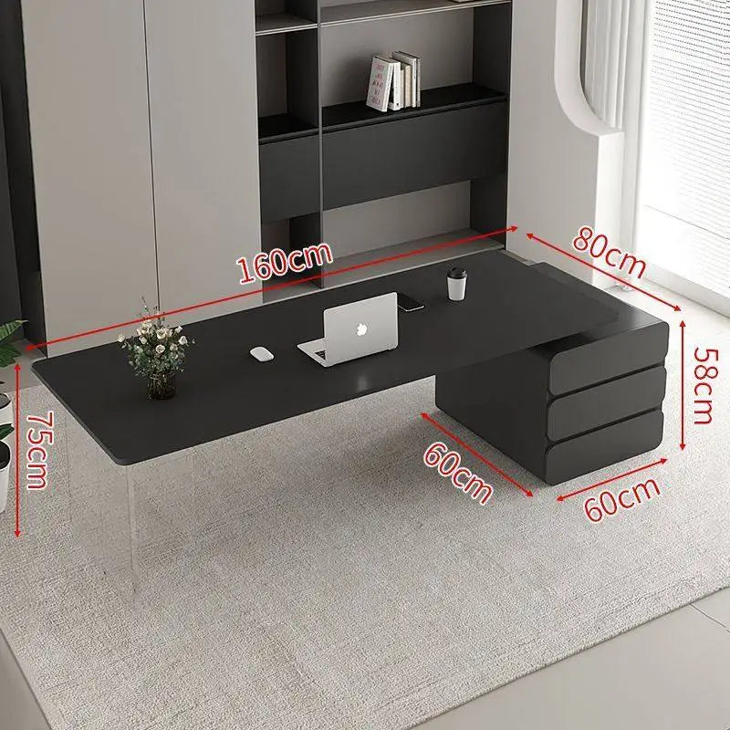 Bureau de Réception "Lumina" – Élégance Italienne & Transparence