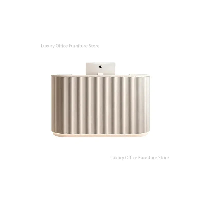 Banque d'Accueil "L'Orbe" – L'Élégance Curviligne par DeskHarmony