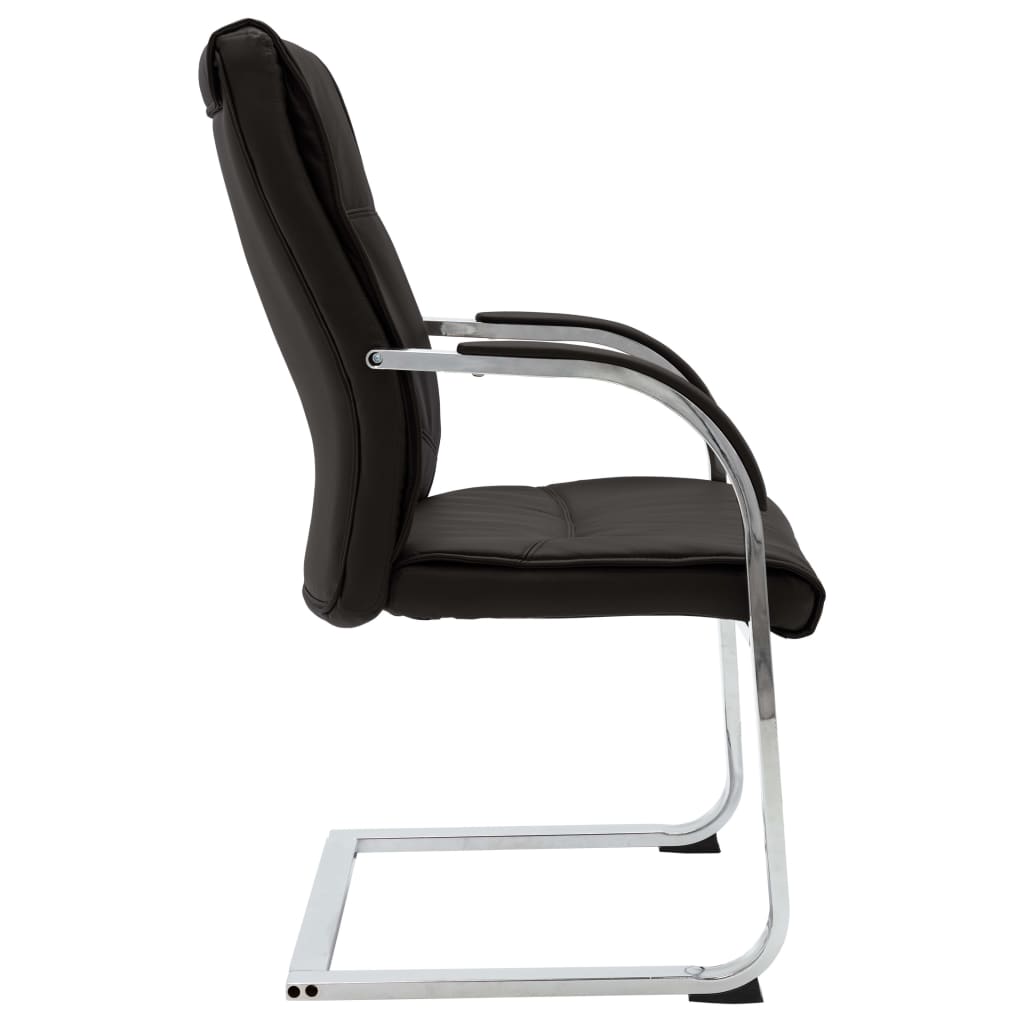 Chaise de Bureau Cantilever en Similicuir – Confort et Stabilité Professionnels