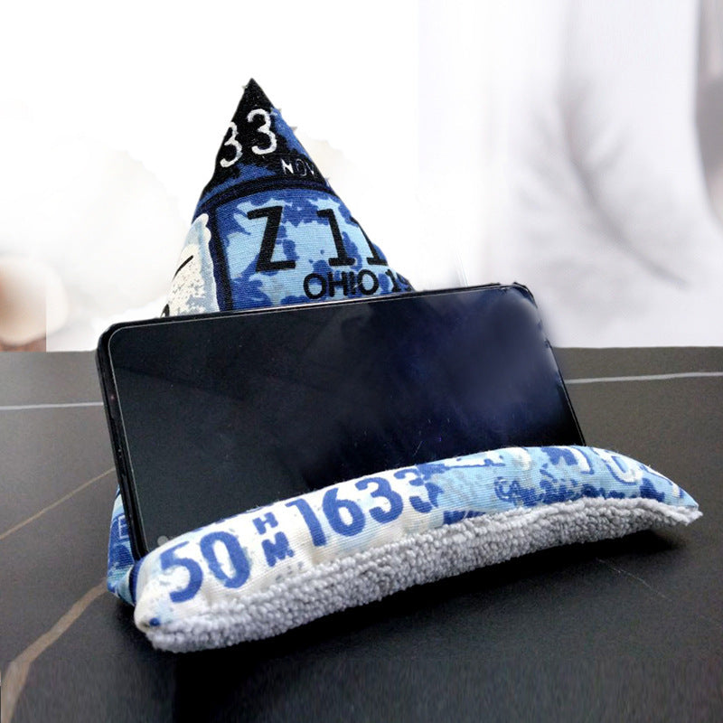 Support Mobile en Tissu – Design Géométrique & Confort Mains Libres