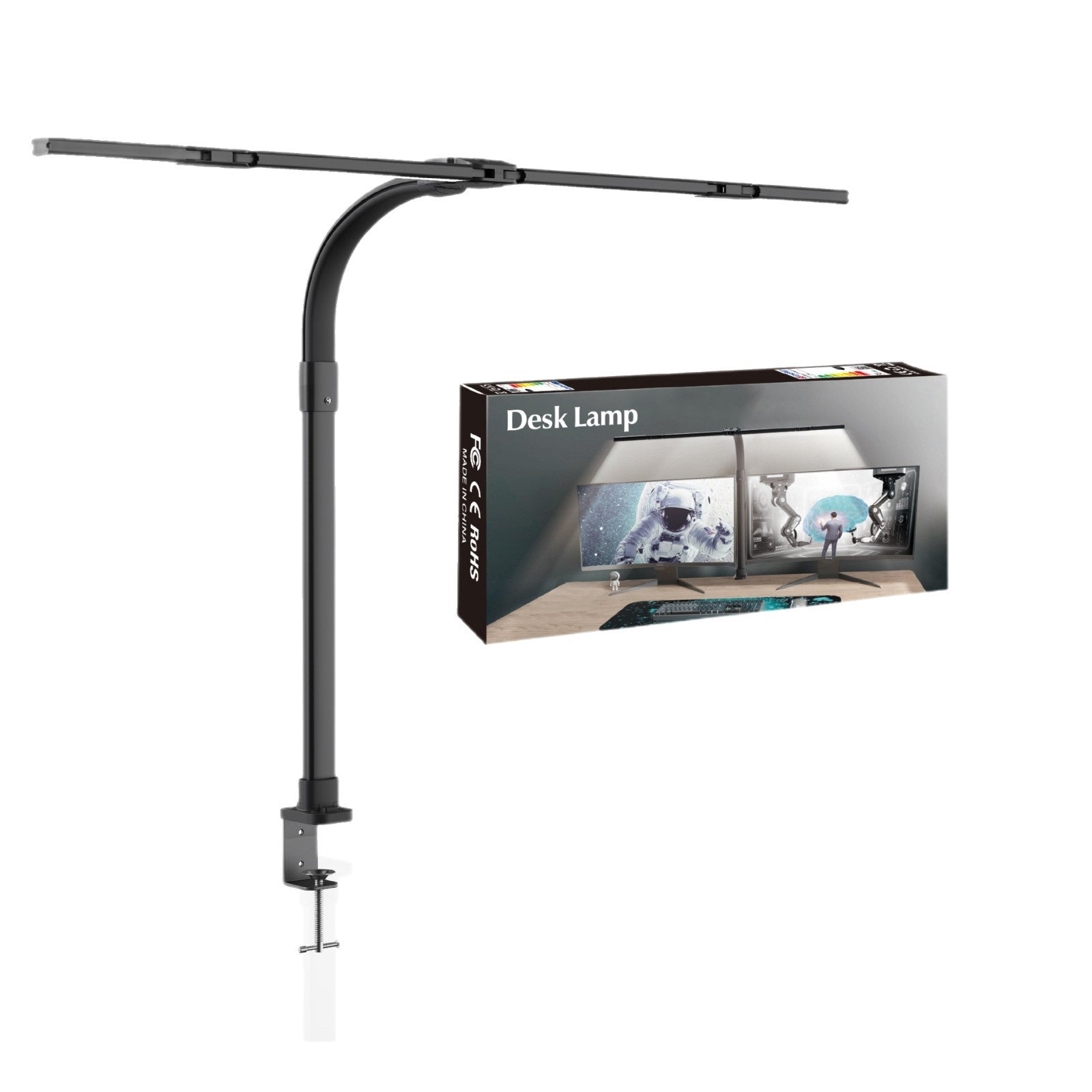 Lampe de Bureau LED Full Spectrum Anti-Lumière Bleue – Protection des Yeux & Design Minimaliste | DeskHarmony